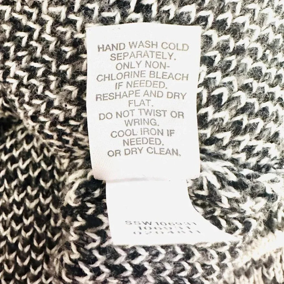 PURE J.JILL Women Long Sleeve Pull-Over High Neck Black Sweater Size Extra Small - Picture 15 of 15